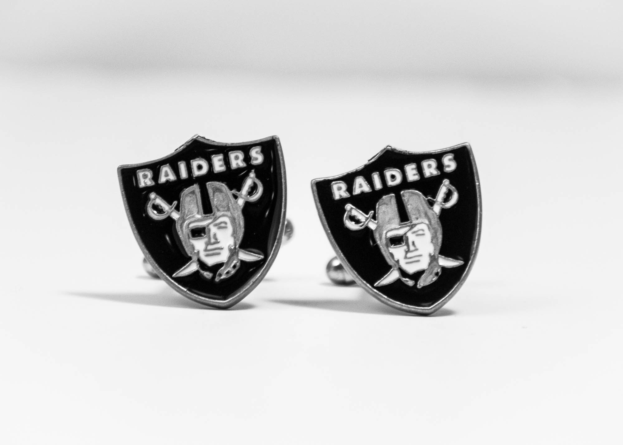 Oakland Raiders Cufflinks Wedding K Featured