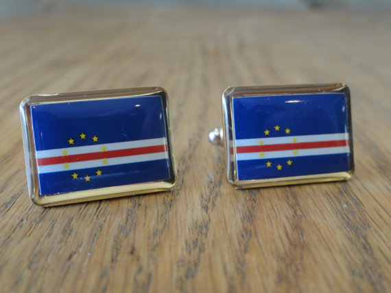 Cape Verde Flag Cufflinks