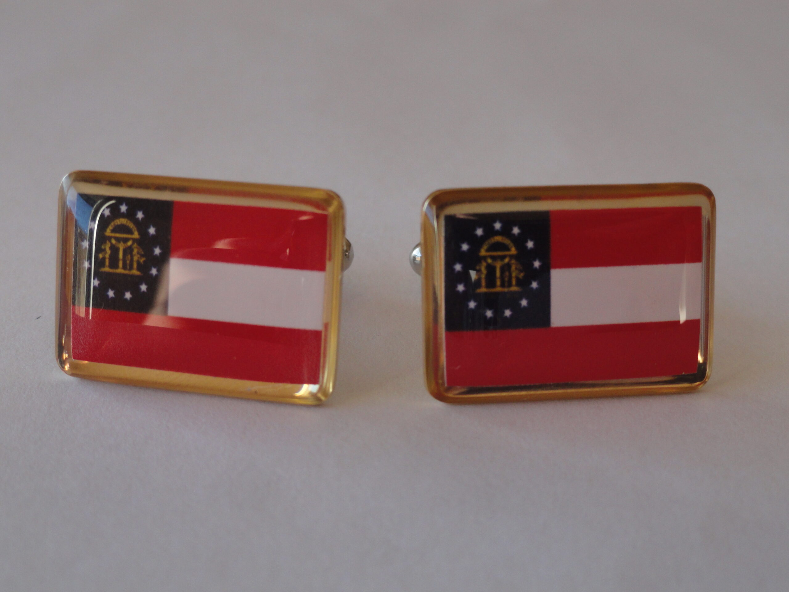 Georgia Flag Cufflinks Featured