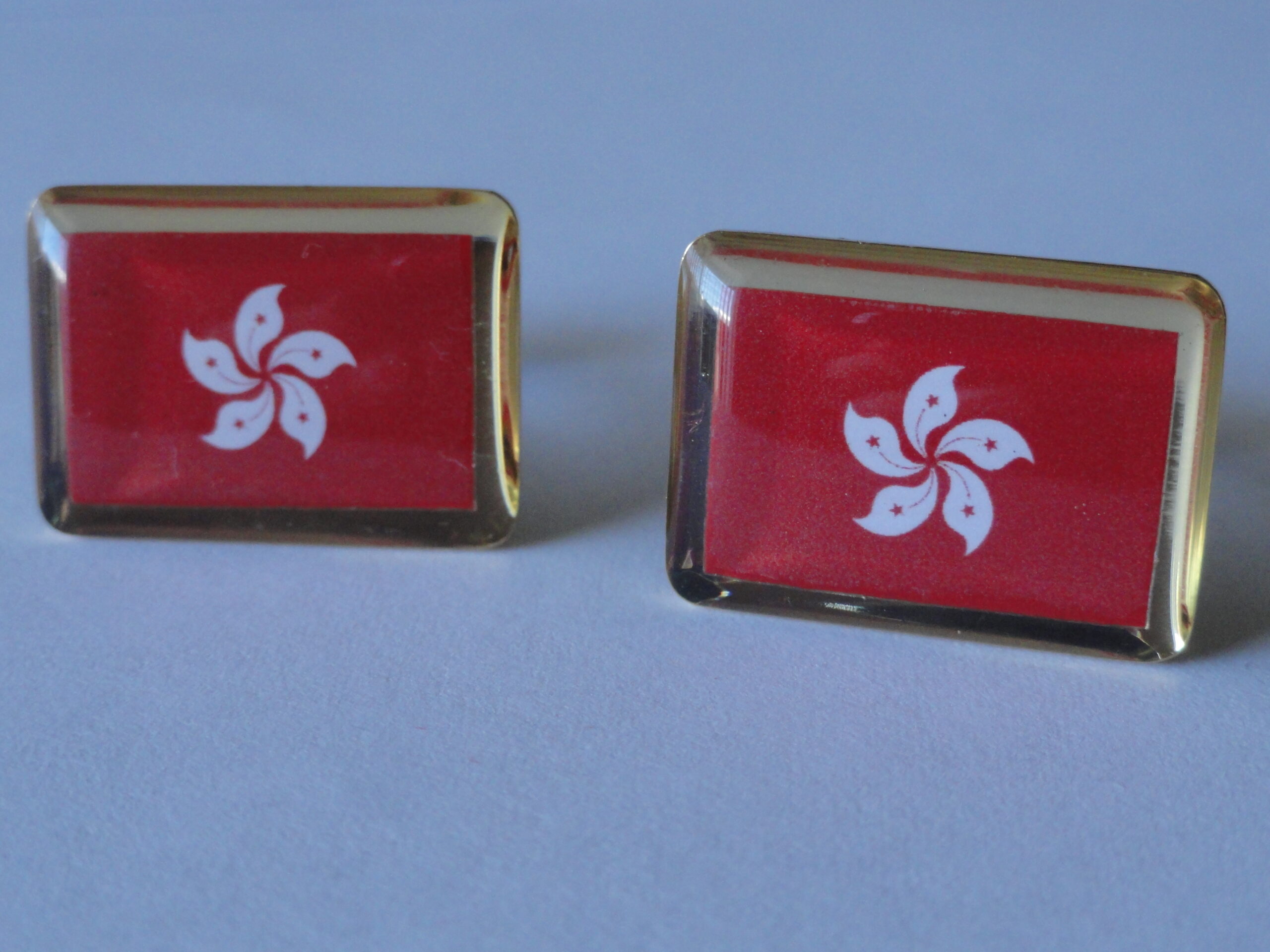 Hong Kong Flag Cuff Links