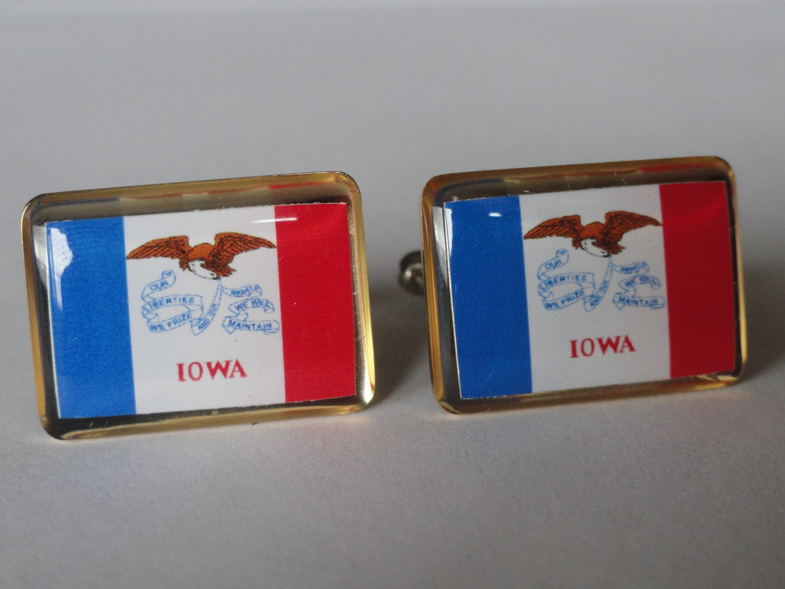 Iowa Flag Cuff Links