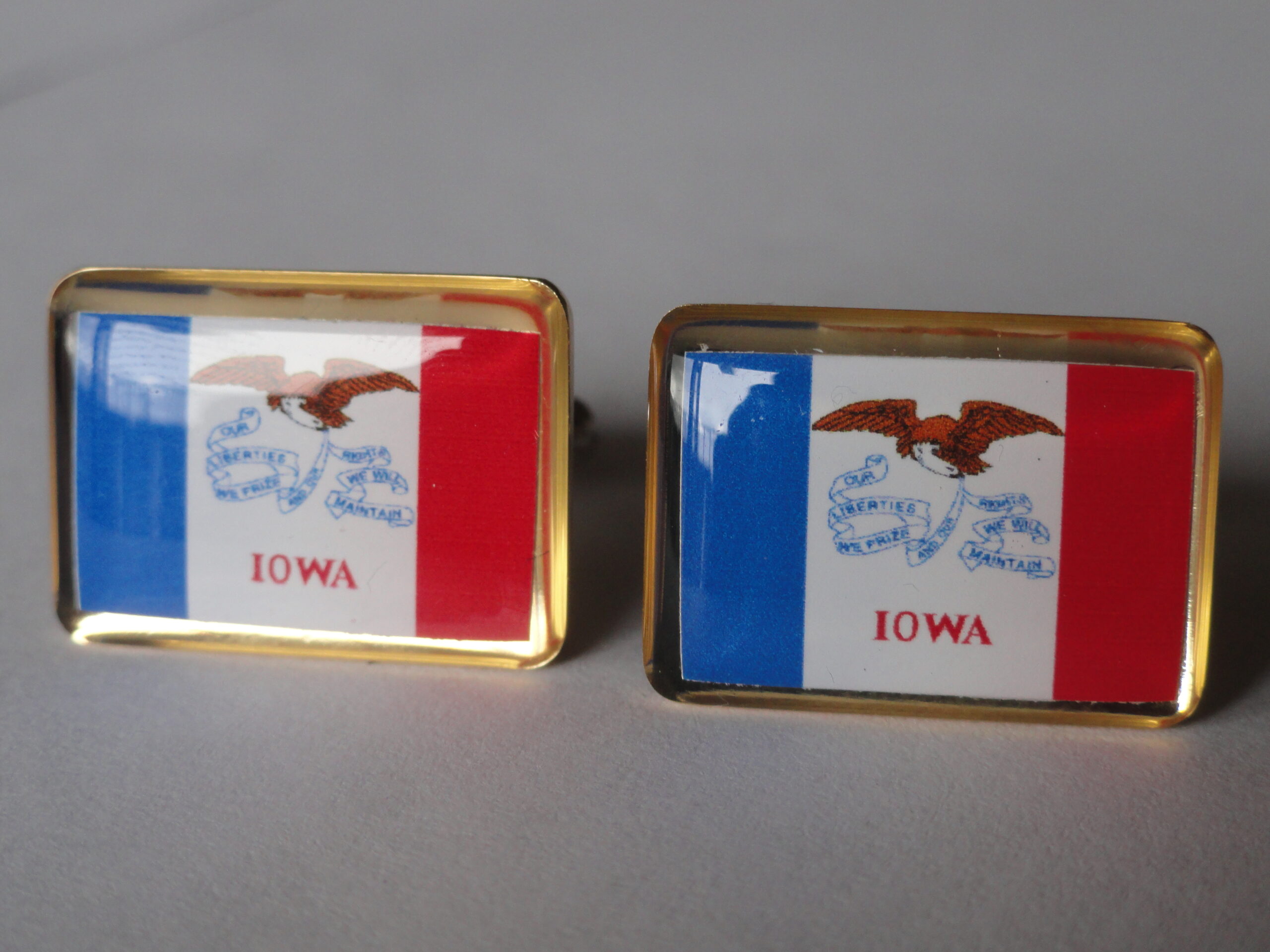 Iowa Flag Cufflinks