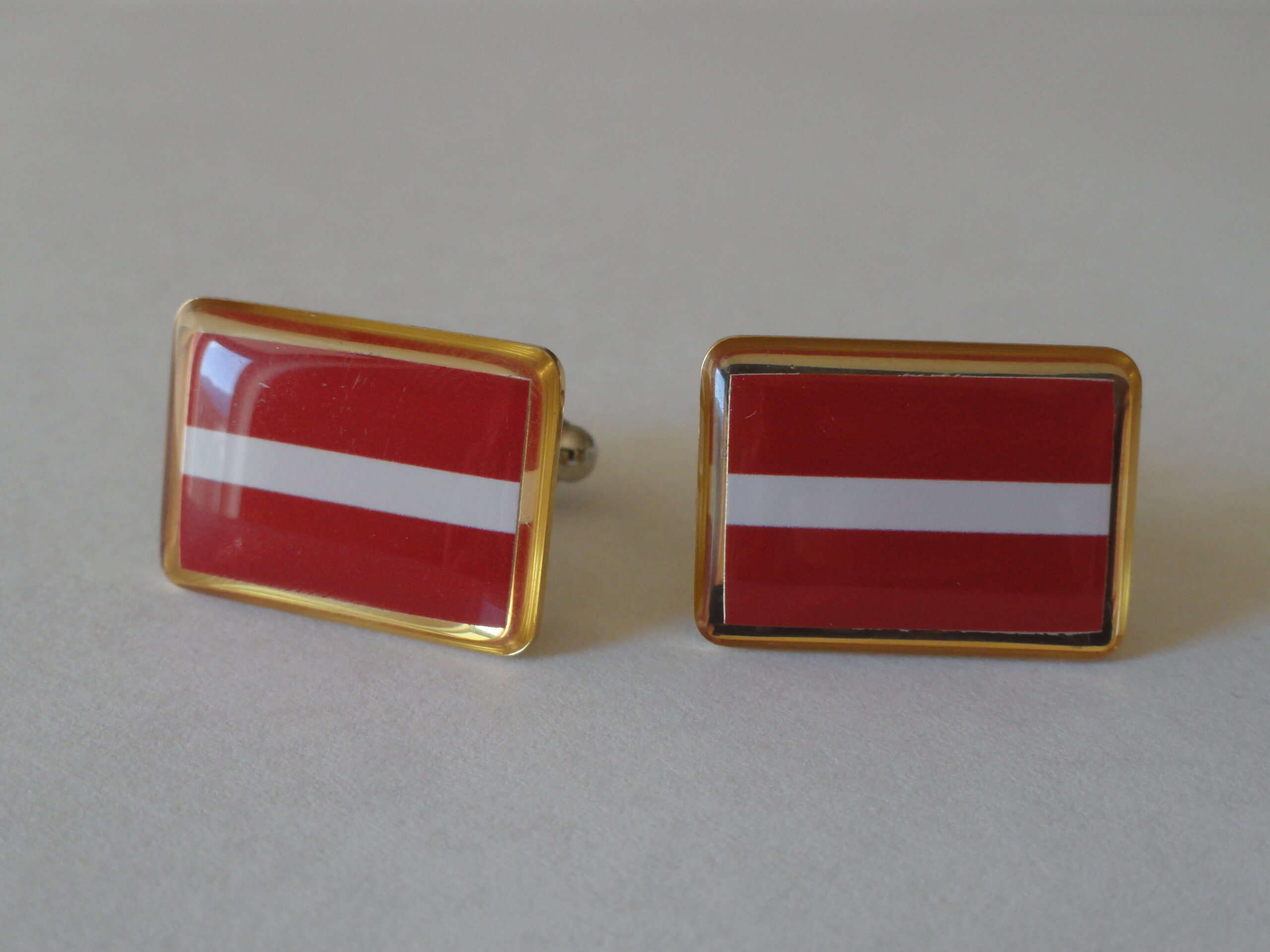 Latvia Flag Cuff links