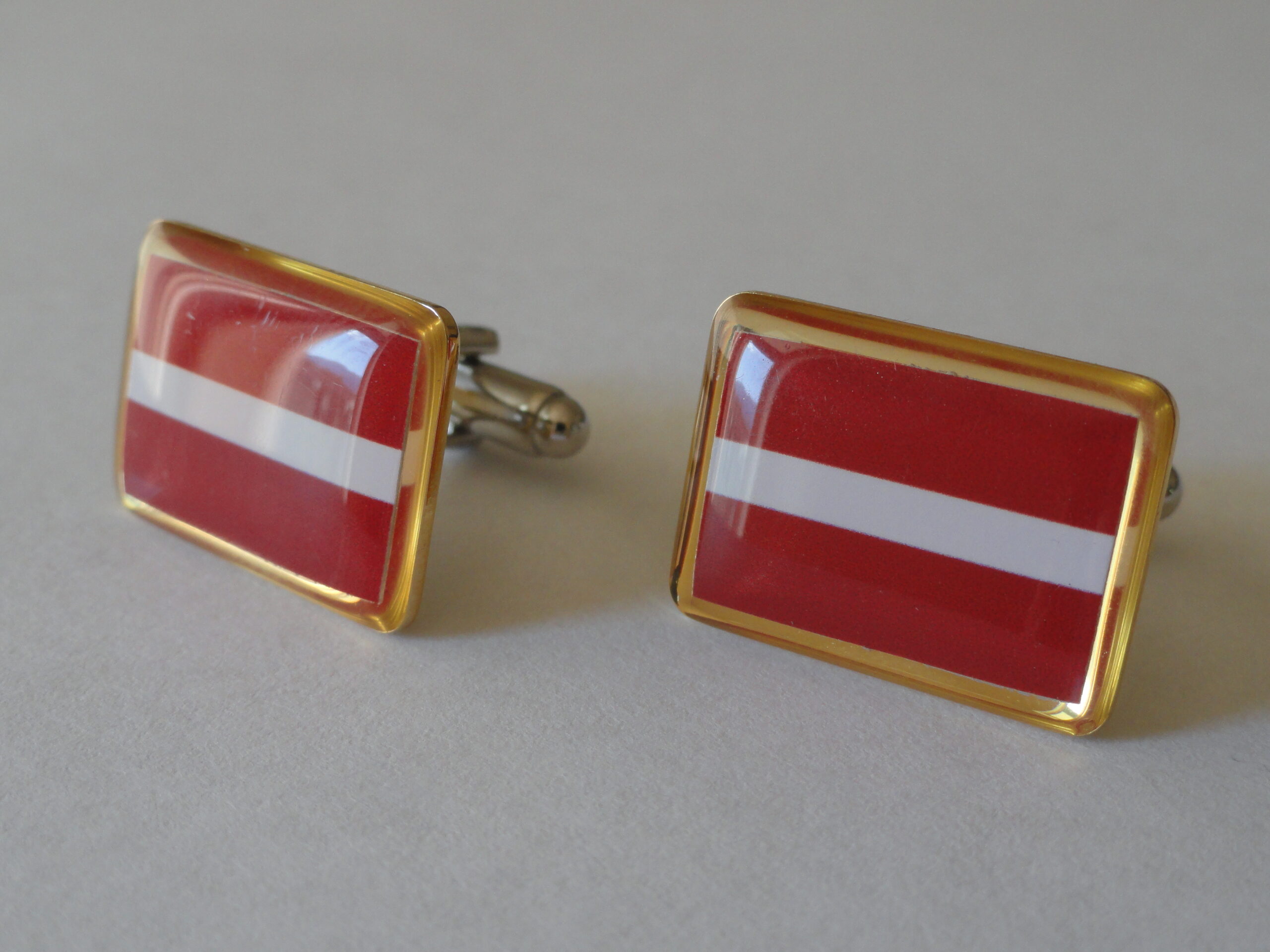 Latvia Flag Cufflinks Wedding