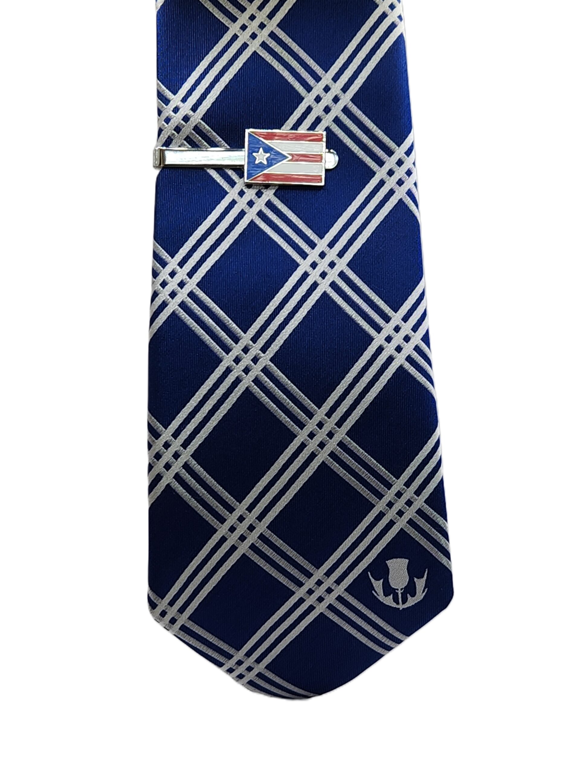 Puerto Rico Flag Tie Bar Clip Latin American Hispanic Spanish Puerto Rican Groomsmen Wedding G On Necktie
