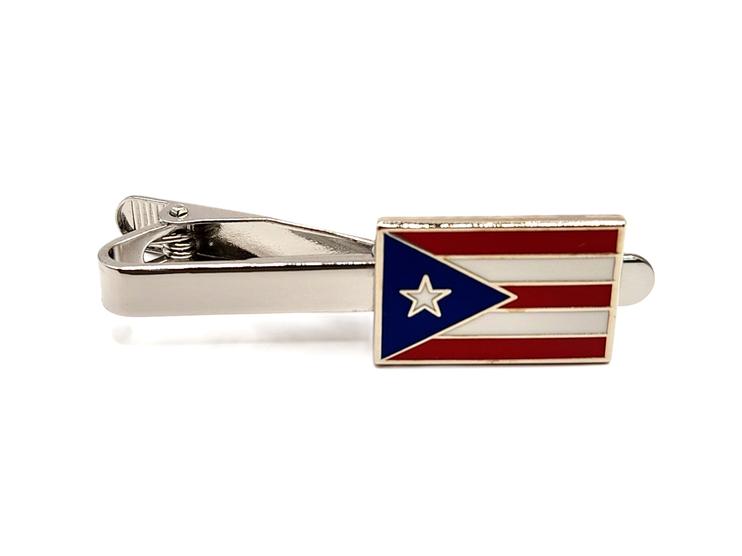 Puerto Rico Flag Tie Bar Clip Latin American Hispanic Spanish Puerto Rican Groomsmen Wedding G