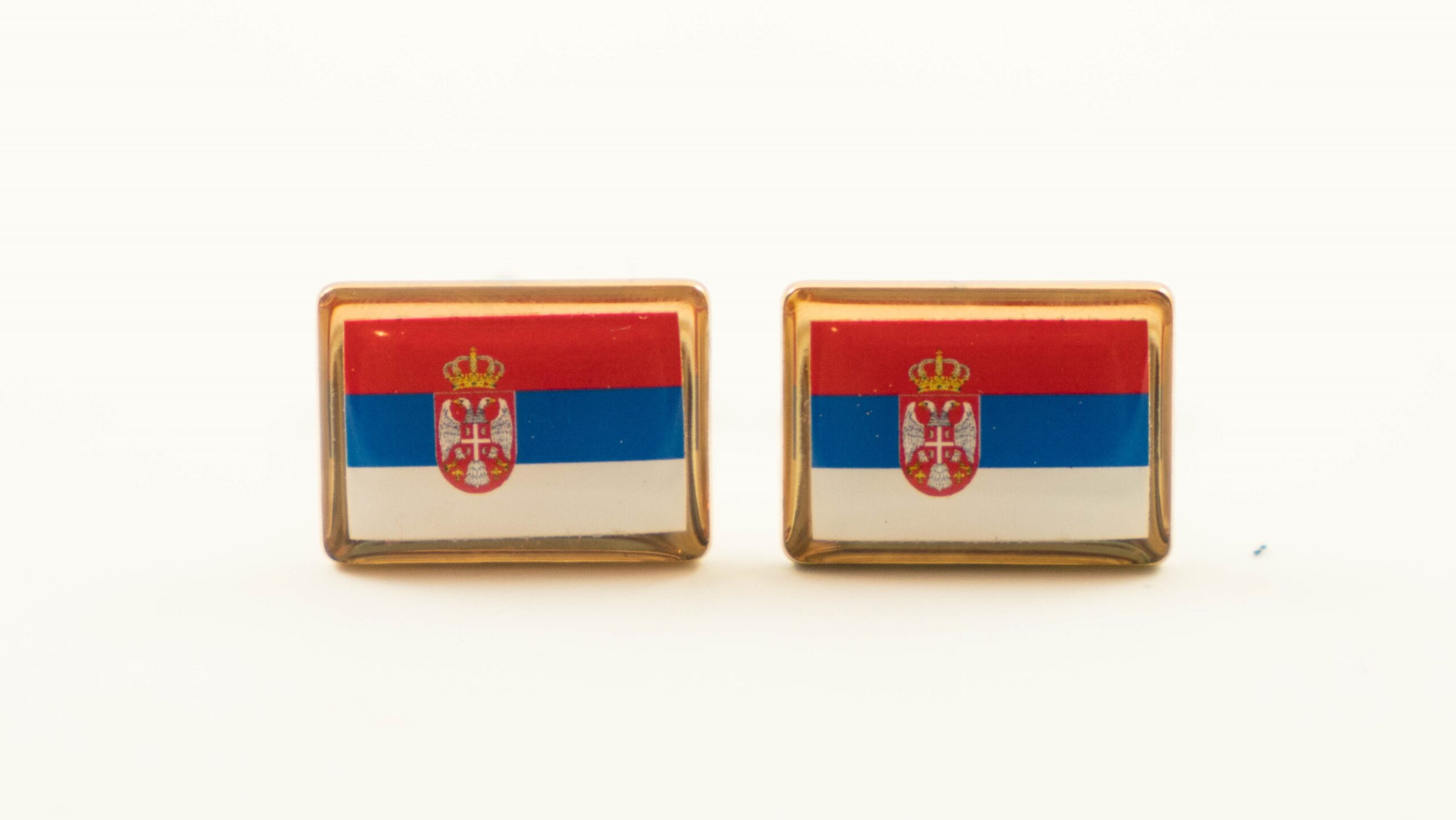 Serbia Flag Cufflinks Loud Cufflinks