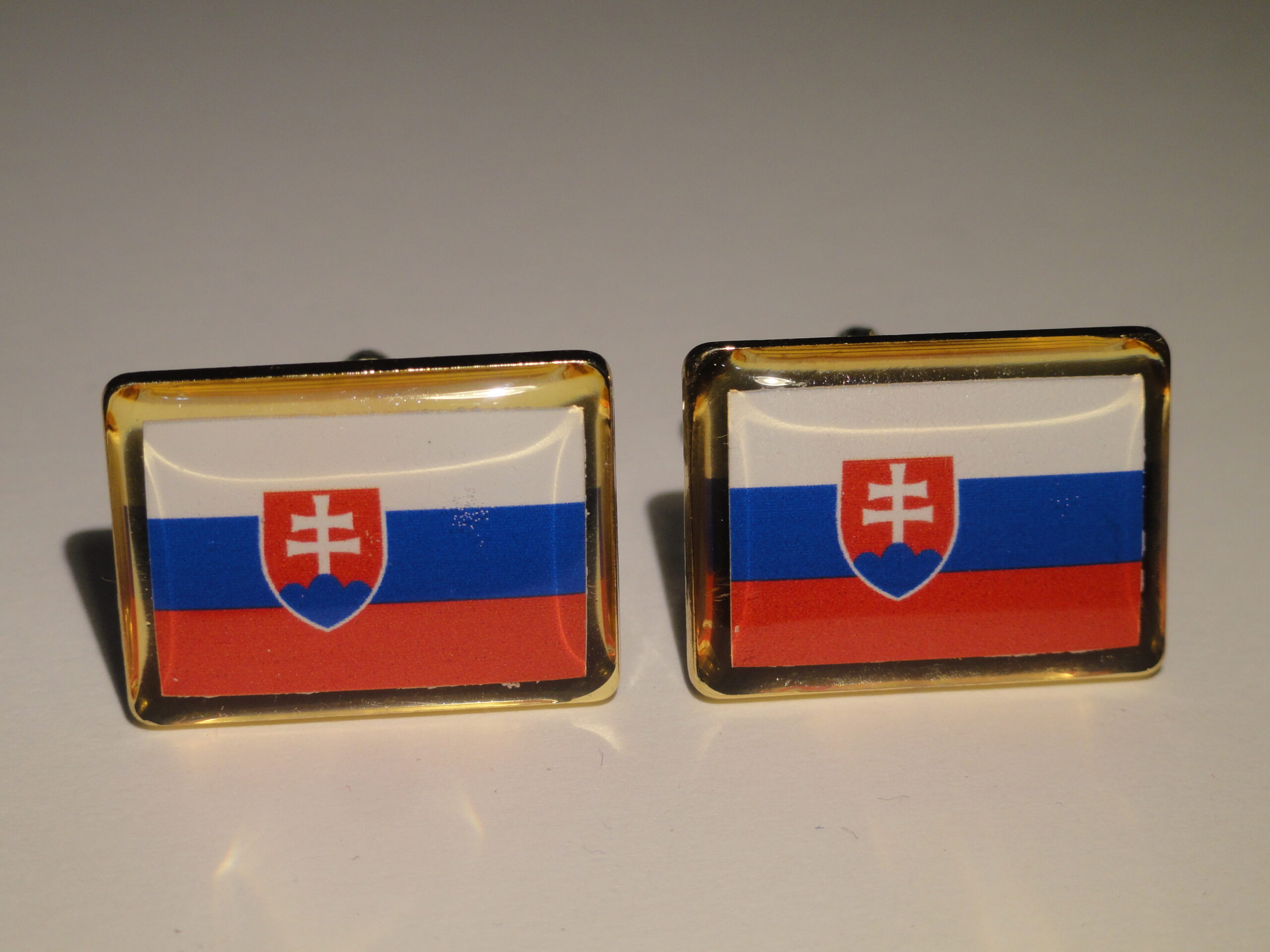 Slovakian Flag Cufflinks