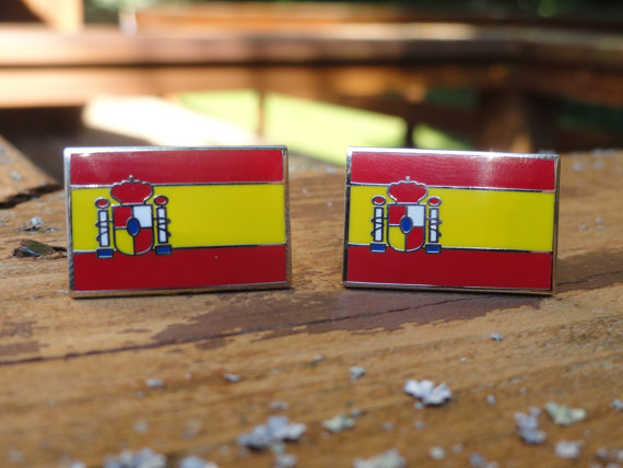 Spanish Flag Cufflinks