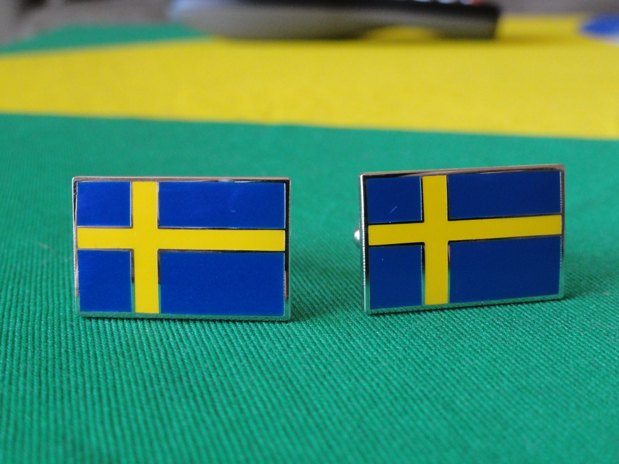 Swedish Flag Cufflinks – Loud Cufflinks