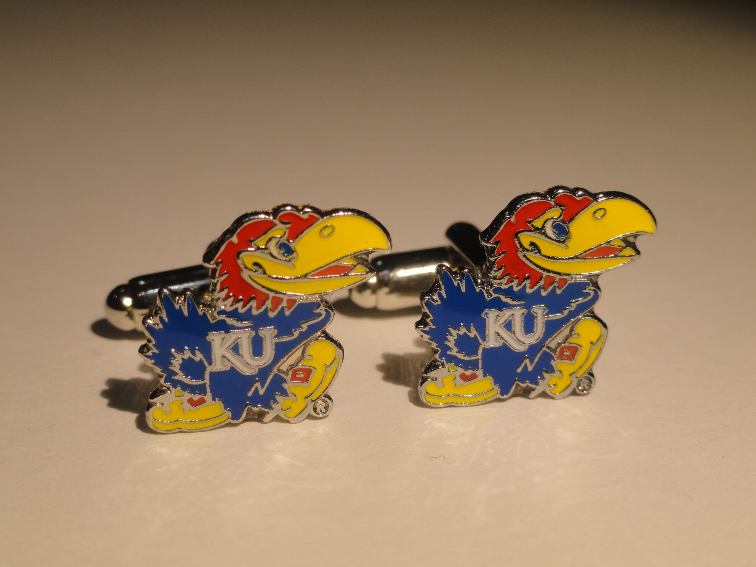 University of Kansas Jayhawks Cufflinks Jaybird