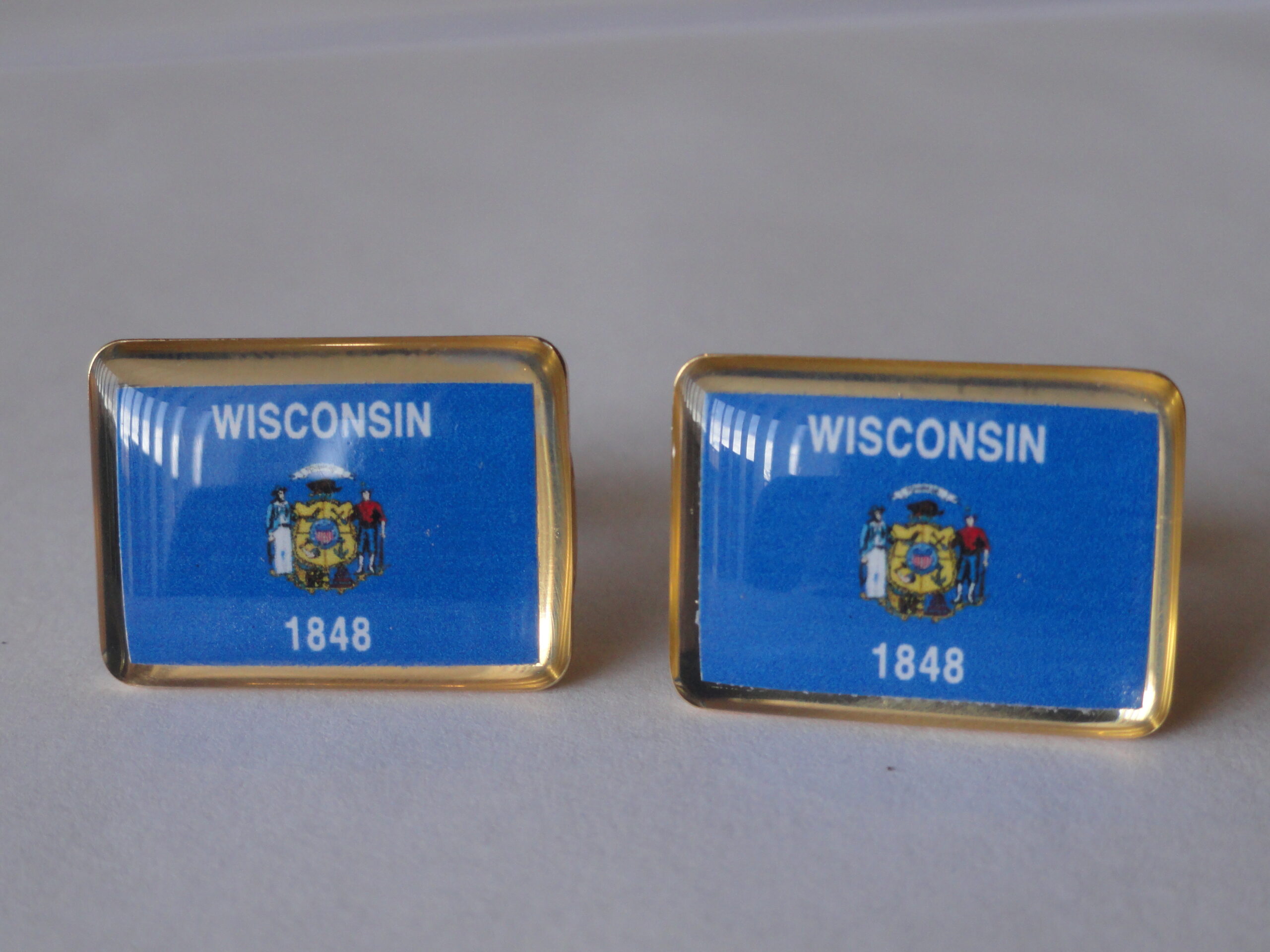 Wisconsin Flag Cufflinks
