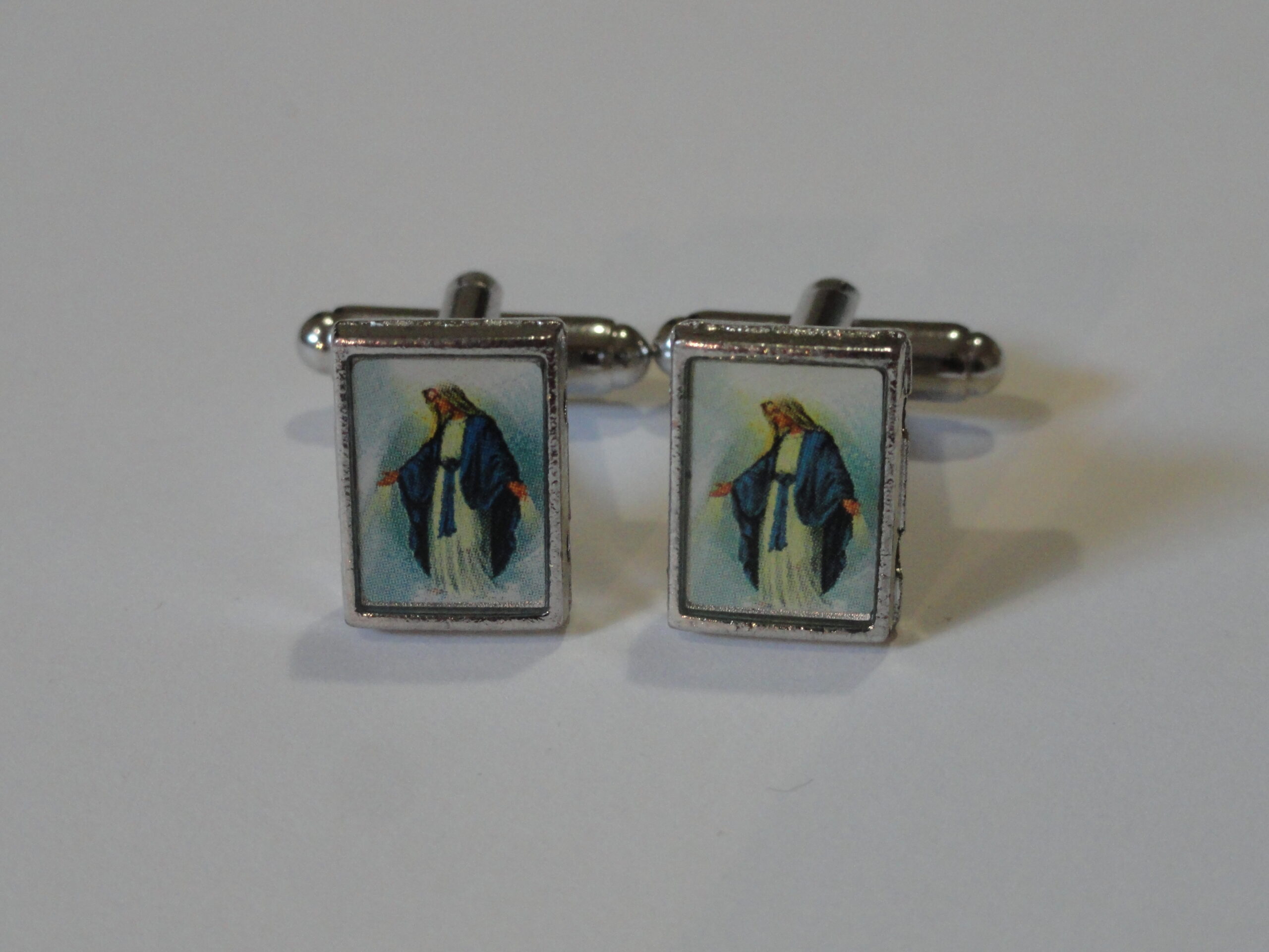 2 Virgin Mary Cuff Links Wedding