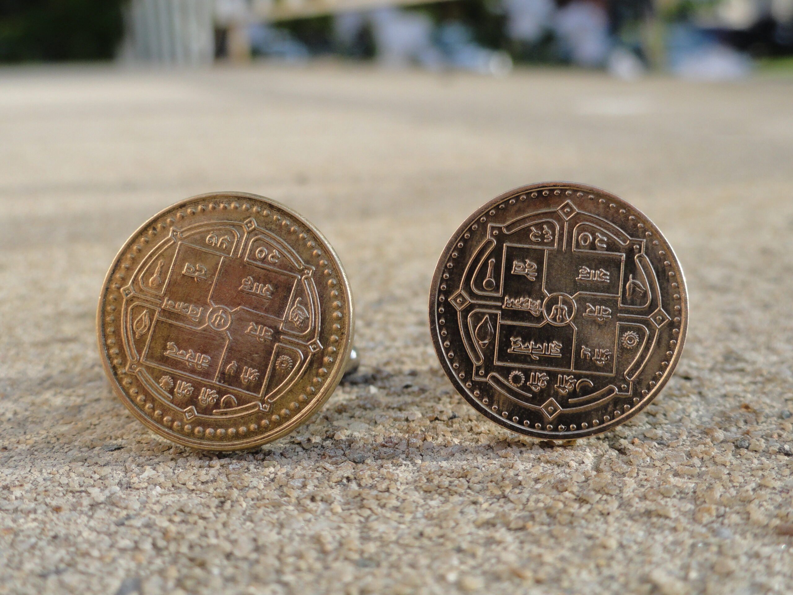 Nepali Coin Cuff Links Wedding K