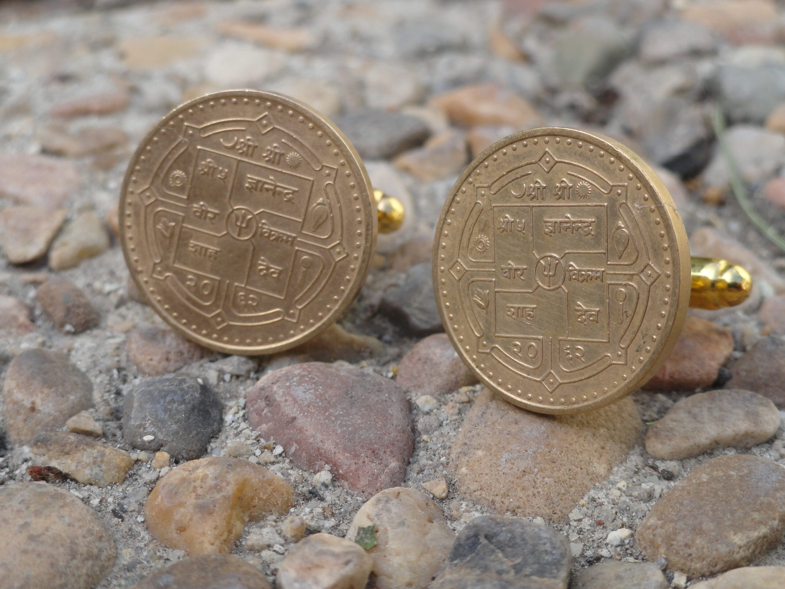 Nepali Coin Cufflinks Wedding K Featured