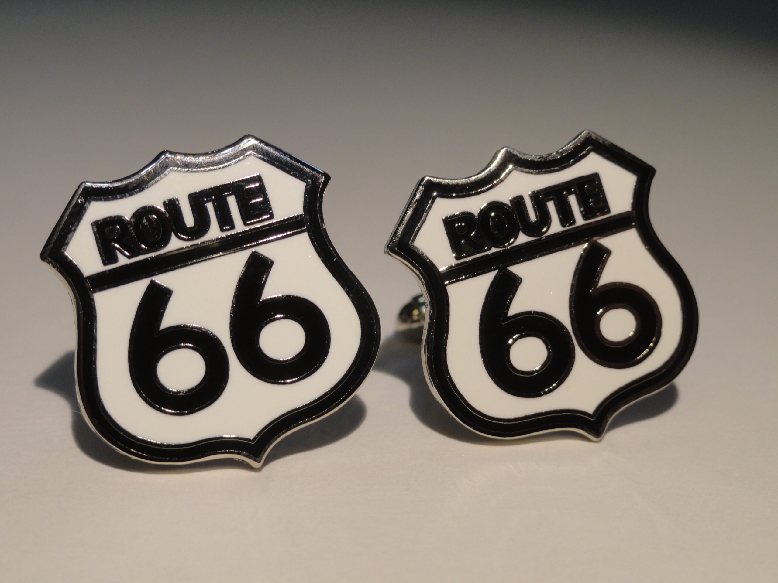 Angled Edition Route 66 Cufflinks Historic Route 66 Highway Cuff Links