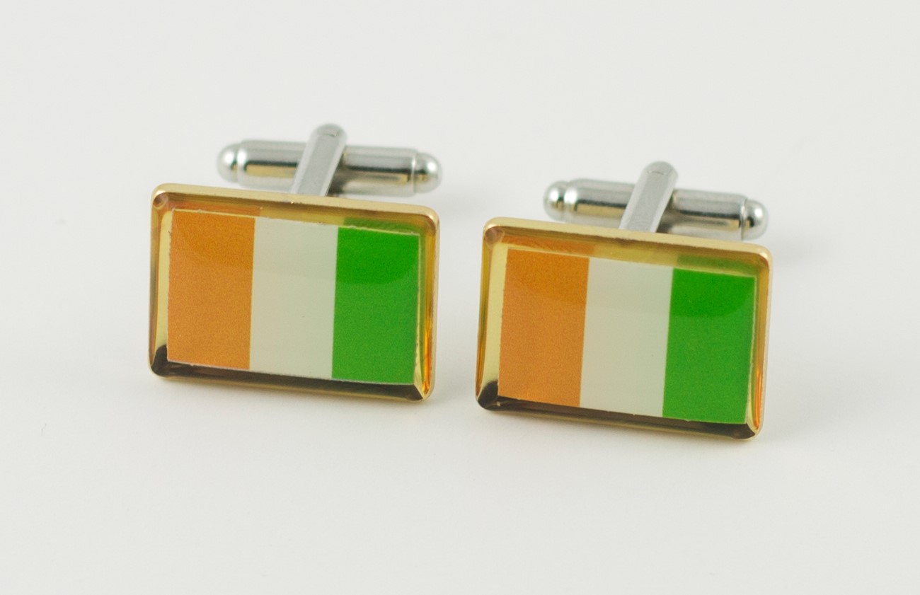 Ivory Coast Cote d'Ivoire Flag Cuff Links Wedding K