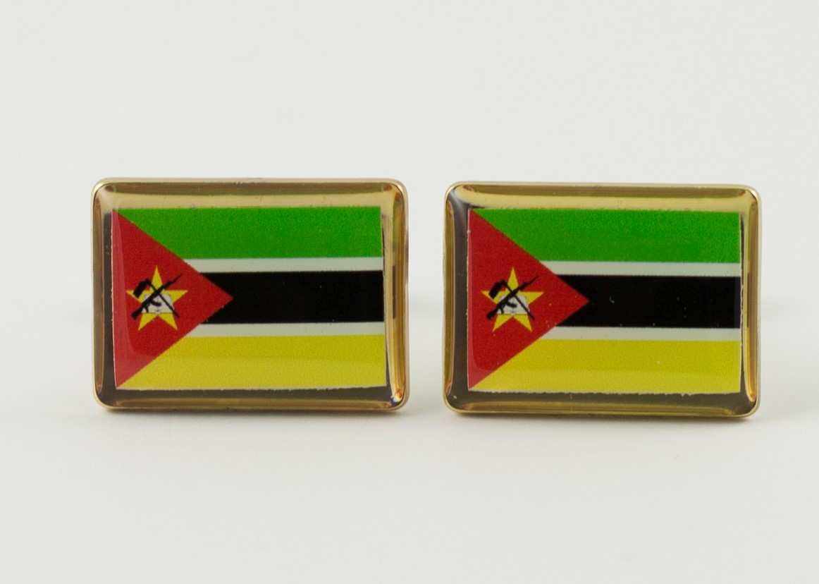 Mozambique Flag Cufflinks Wedding K Featured