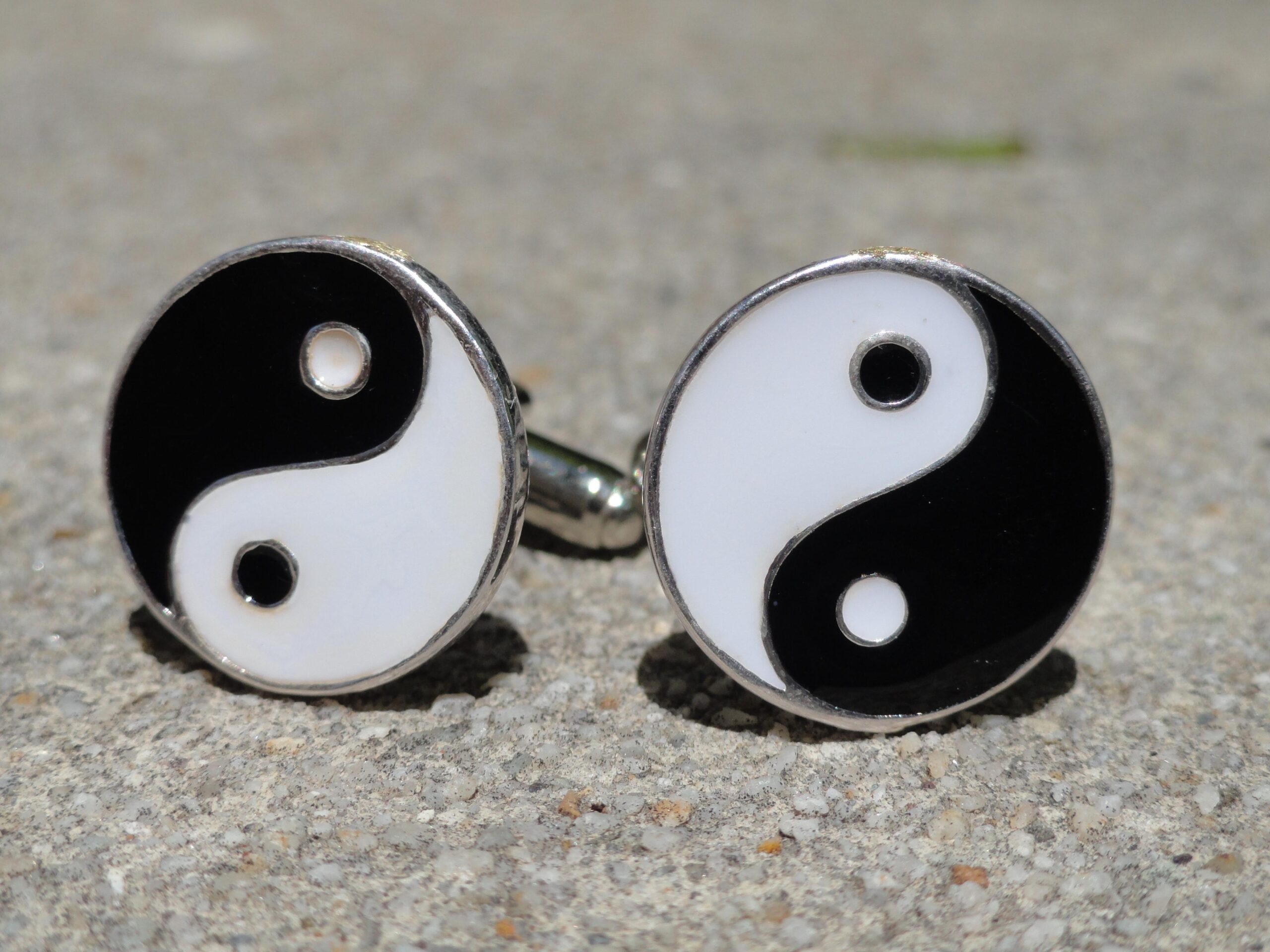 Taoism Ying Yang Cuff Links Wedding K