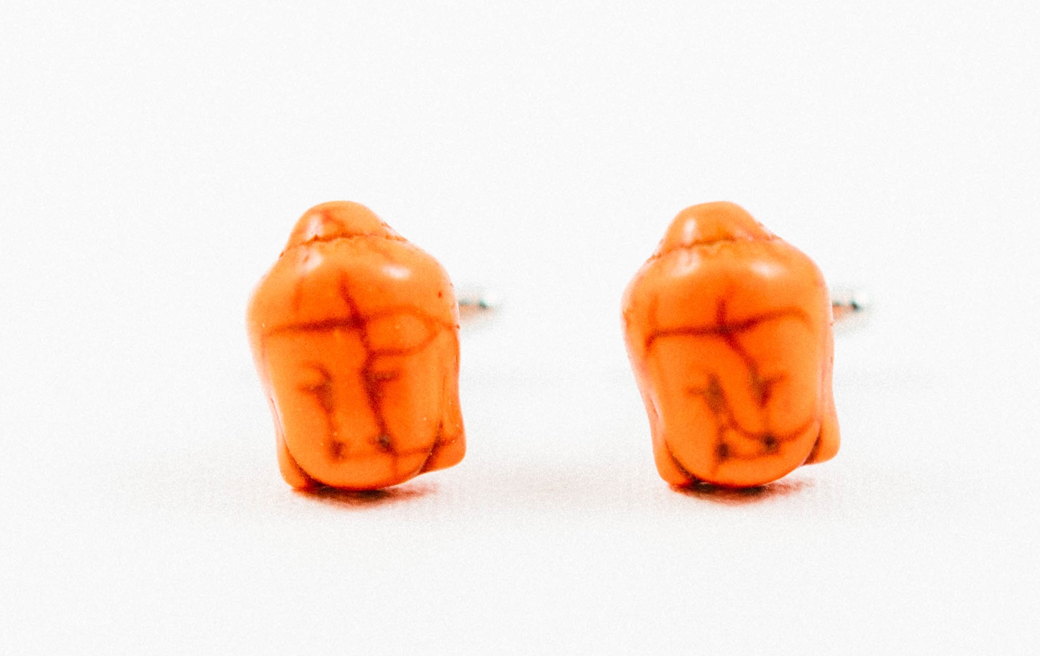 Orange Budda Head Buddhism Cufflinks Wedding S Featured