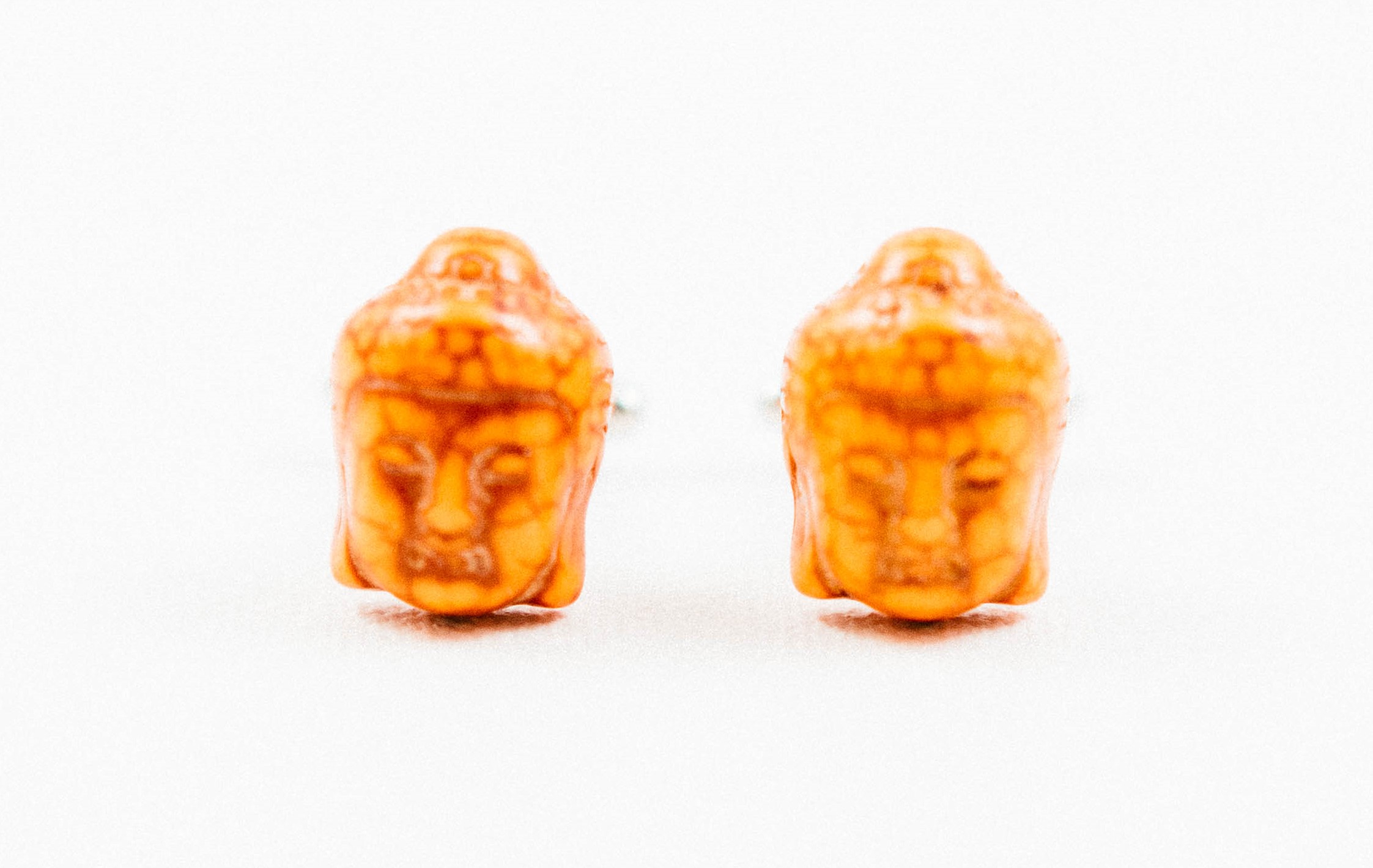 Orange Buddha Head Buddhism Cufflinks Wedding S Featured