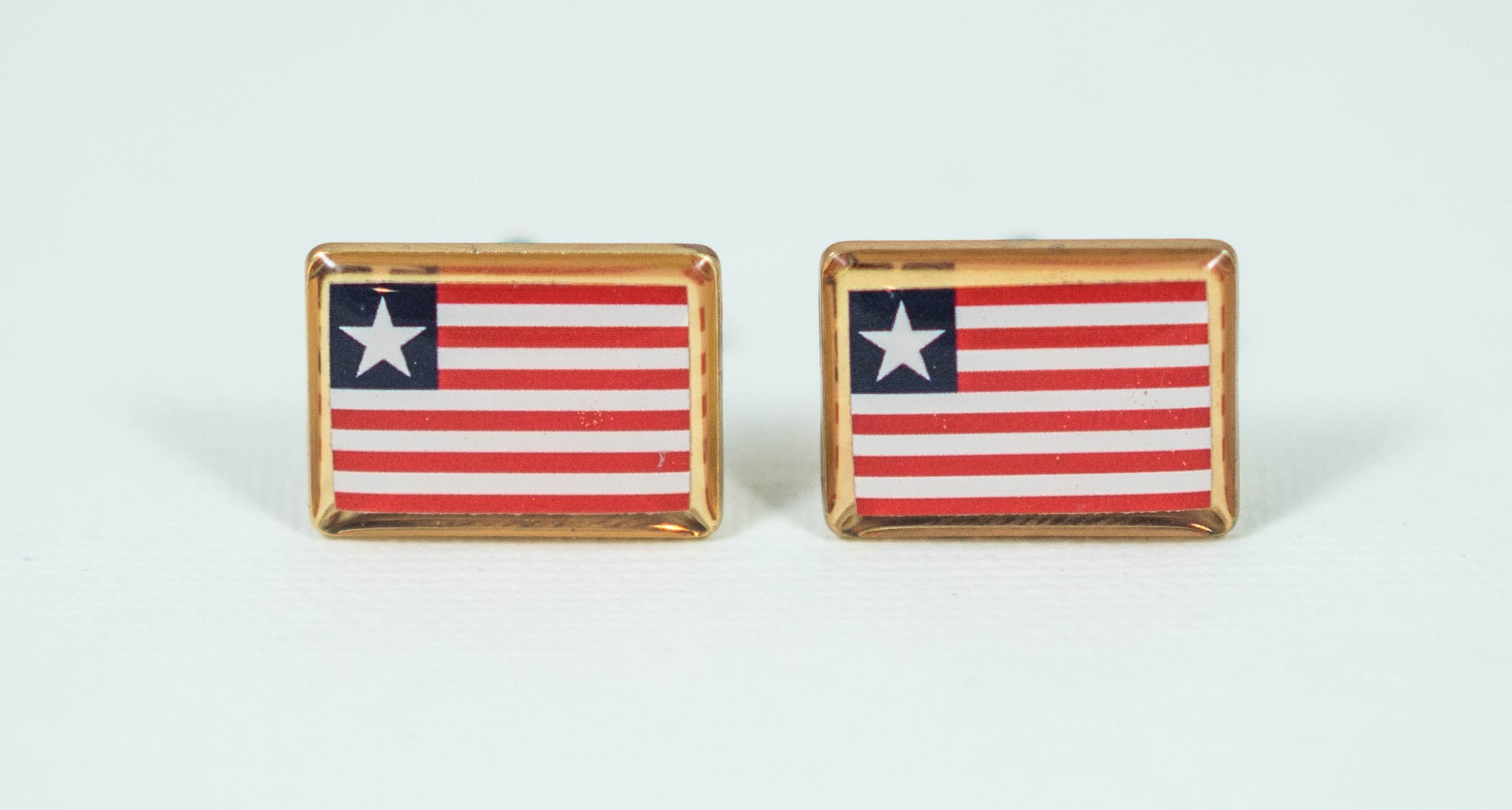 Liberia Liberian African Flag Cufflinks Wedding S 1