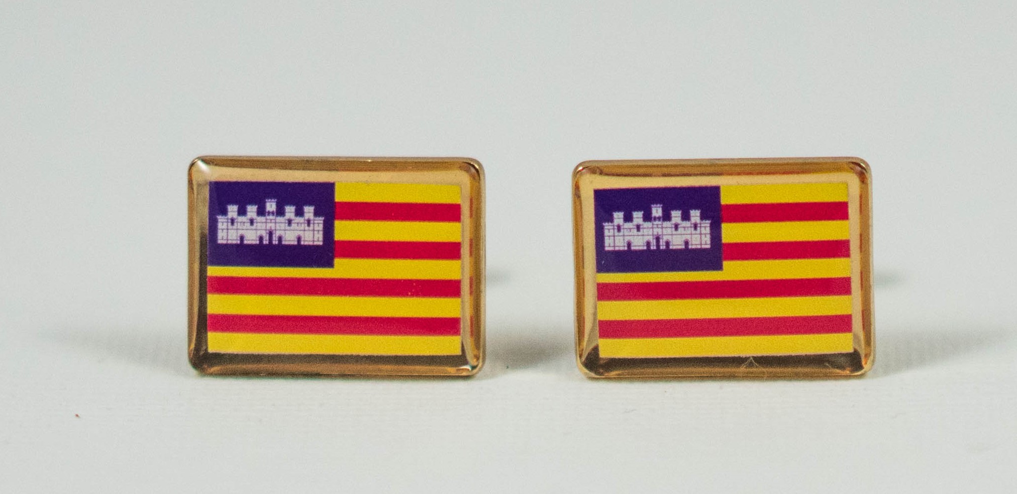 Balearic Islands Spain Spanish Flag Cufflinks Wedding S Featured