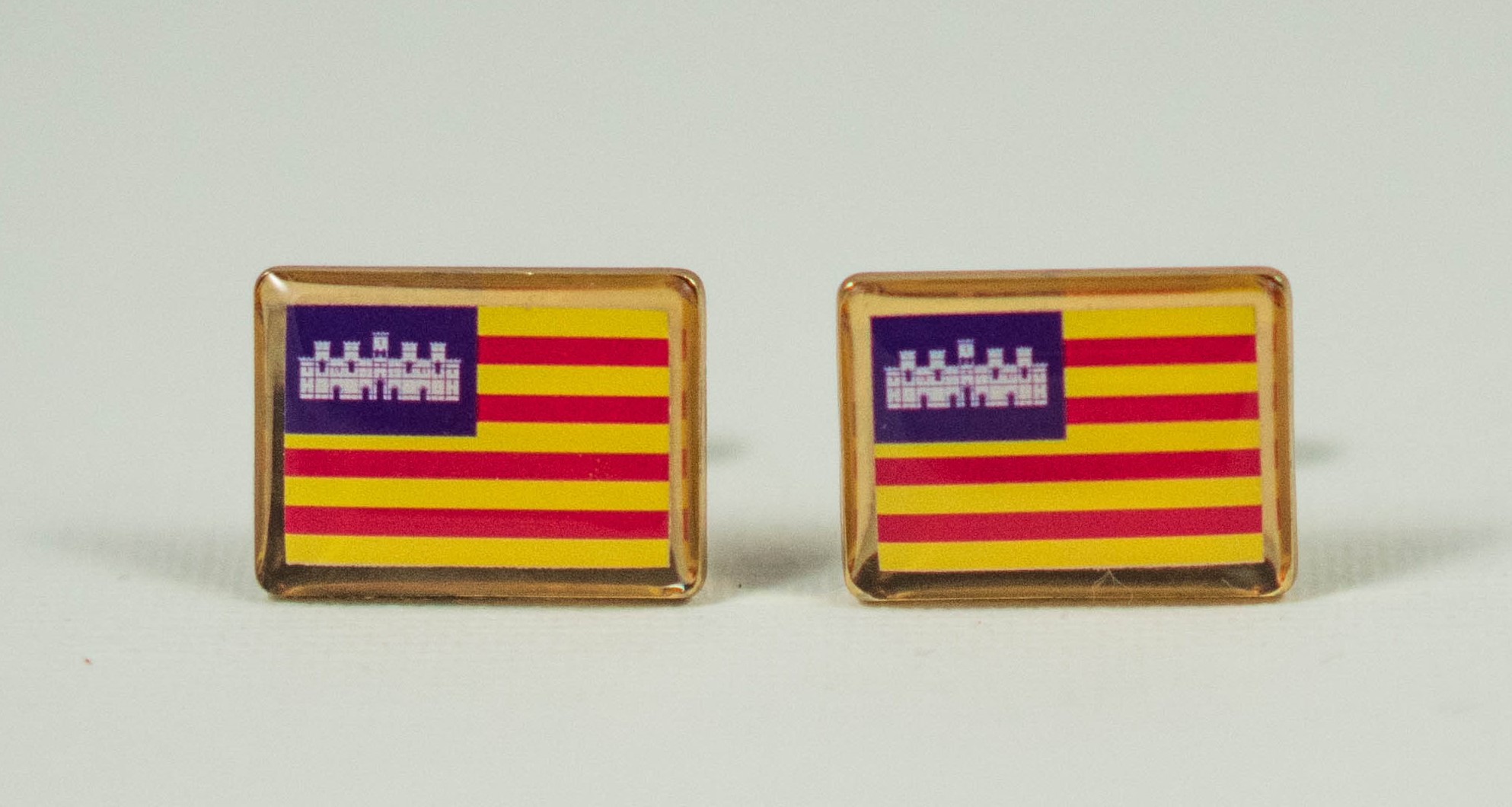 Balearic Islands Spain Spanish Flag Cufflinks Wedding S
