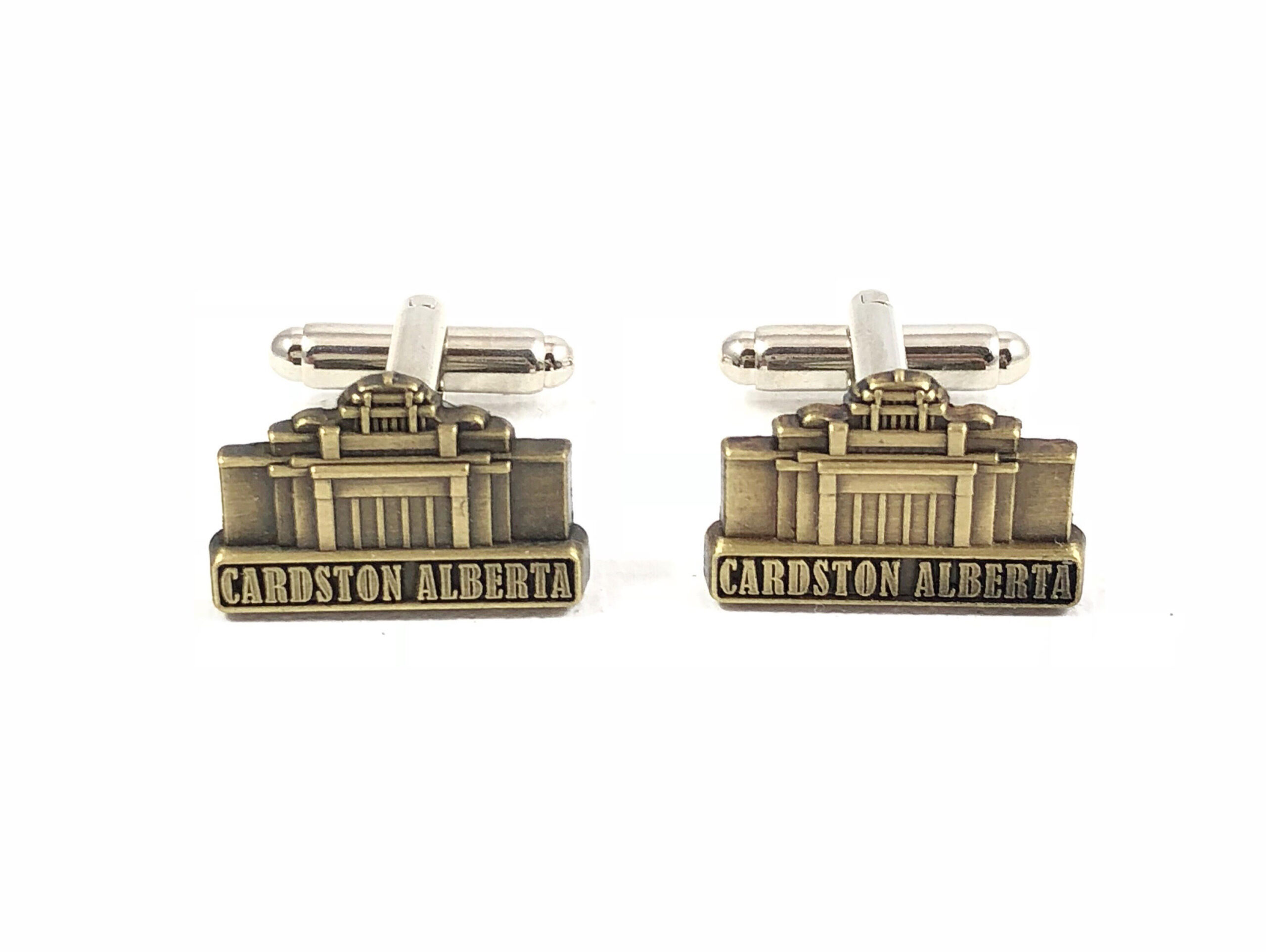Cardston Alberta Canada LDS Latter Day Saint LDS Temple Gold Cufflinks Wedding N Featured