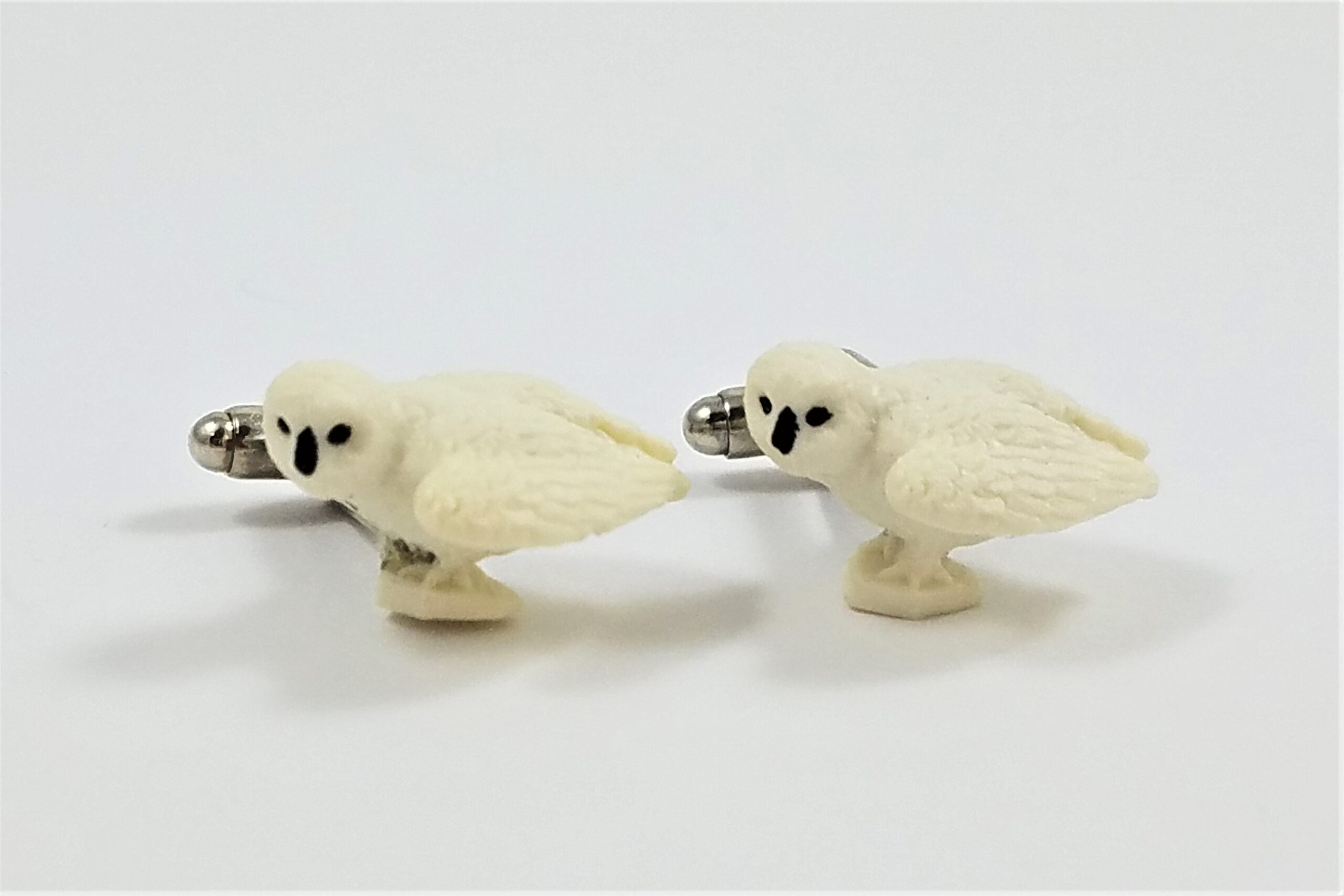 Snowy Owl Cufflinks Wedding Groomsmen Nature Animals Zoo Wildlife Bird Featured